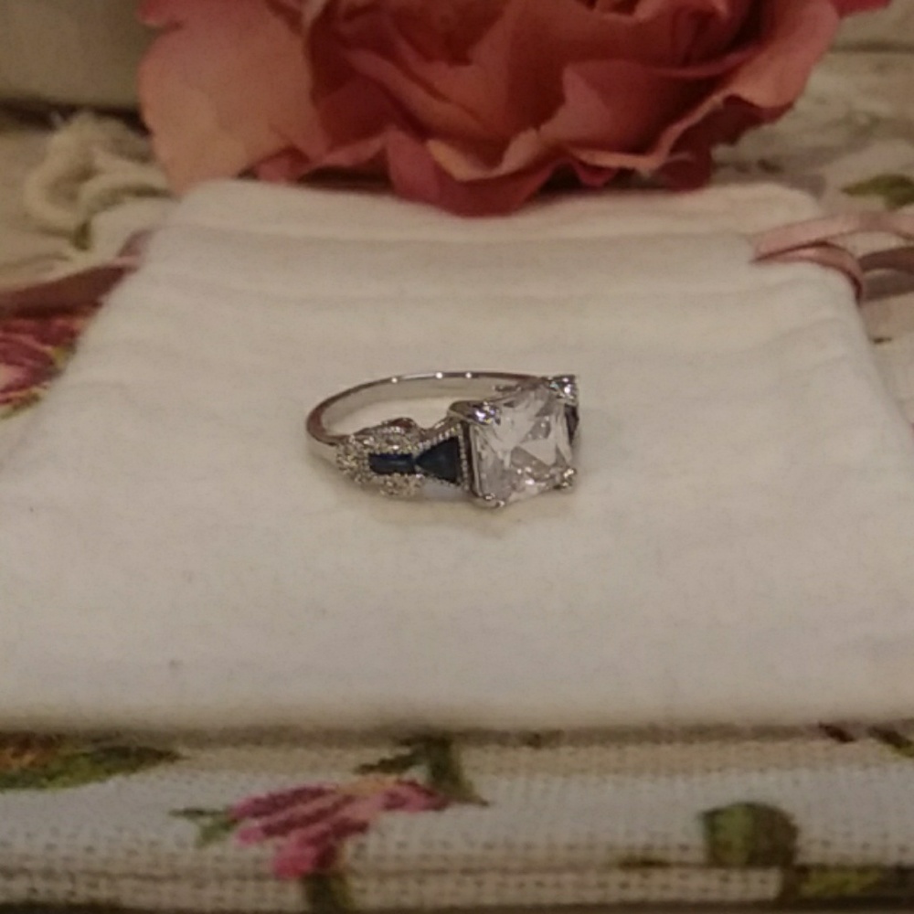 Blue Genuine Sapphire Sterling Silver 💍